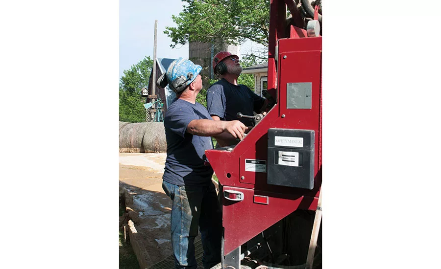 Rick Kazda, Keith Zart working jobsite