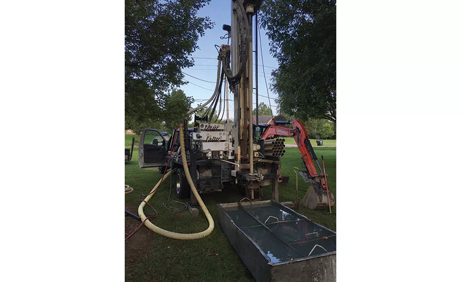 rig on residential jobsite