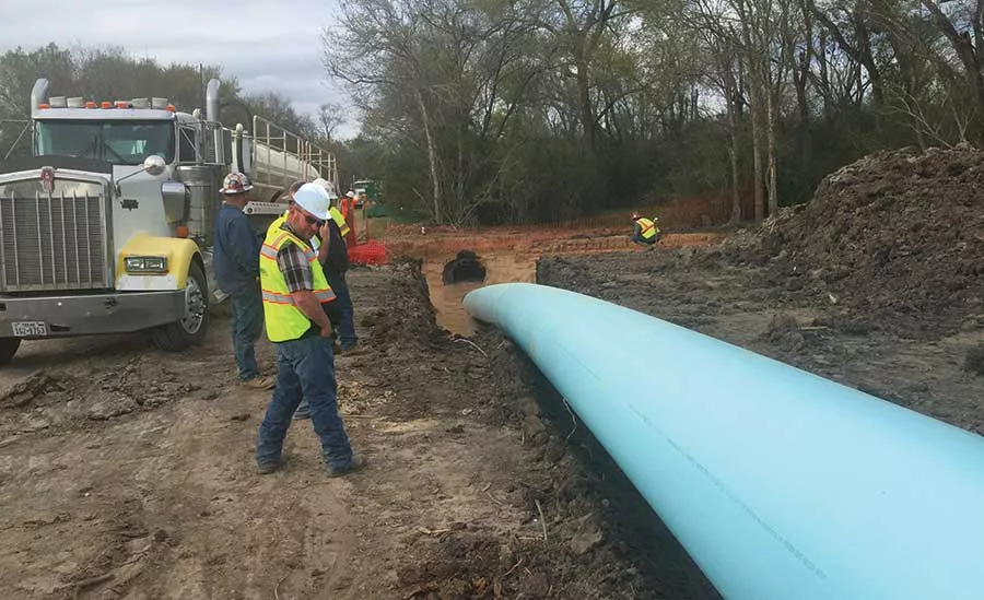 pipe made from DR 21 Fusible PVC