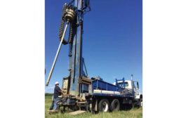 Tina Peters on drilling rig