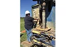 Tina Peters on drilling rig