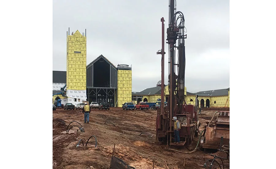geothermal heat pump installation
