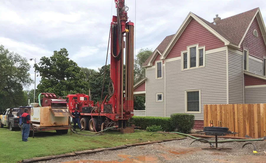 residential geothermal installation