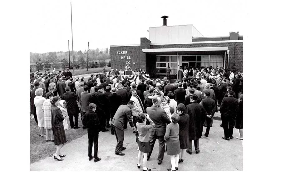 opening of Acker Drill Co.