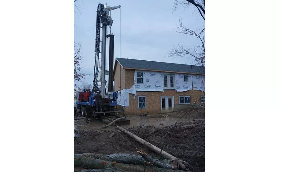 drilling at a new home