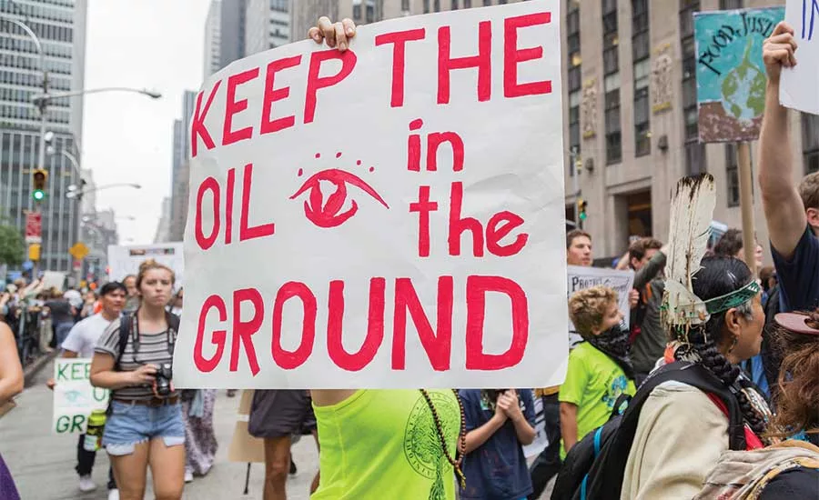 environmentalists protesting