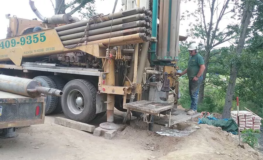 drilling at New Jersey Veterans Memorial Cemetery