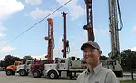 Brandon Erwin with drilling fleet