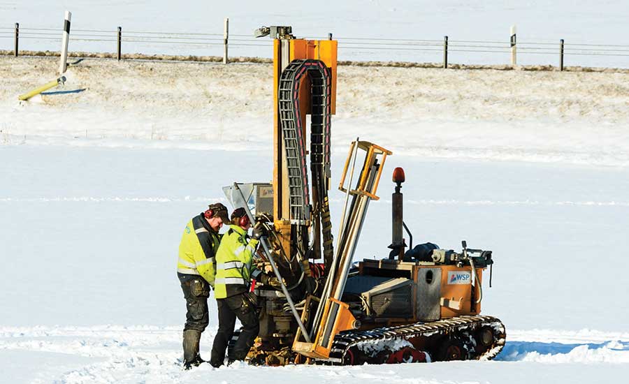 drilling in winter weather