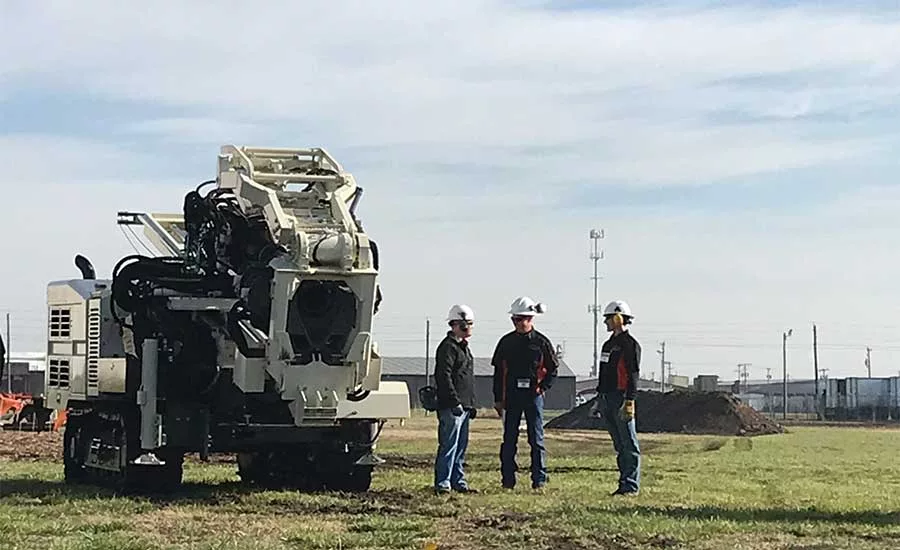 Geoprobe's 8150LS sonic rig