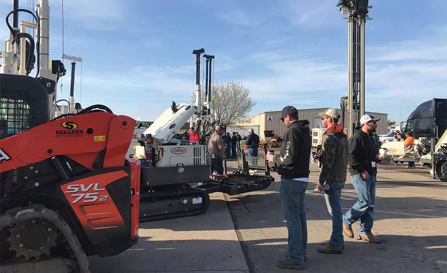drilling rigs on display at Geoprobe Open House event