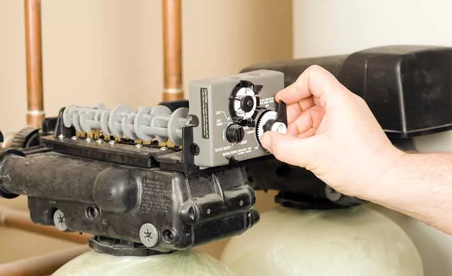 Control timer for water conditioner