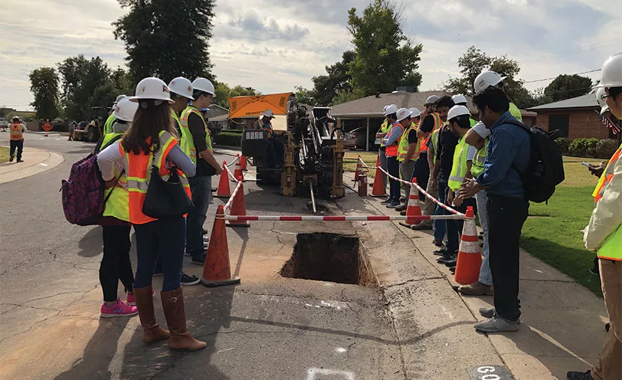 Arizona State University students at education session