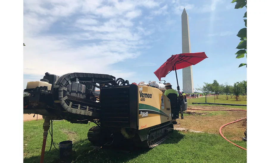 drilling a waterline