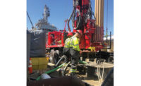 drilling crew on job