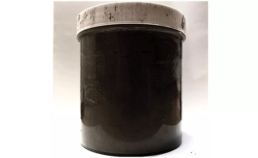 preparing a grout sample jar