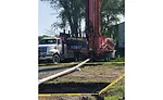 drilling rig on jobsite