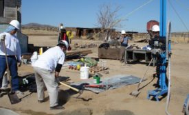 water well project on remote site