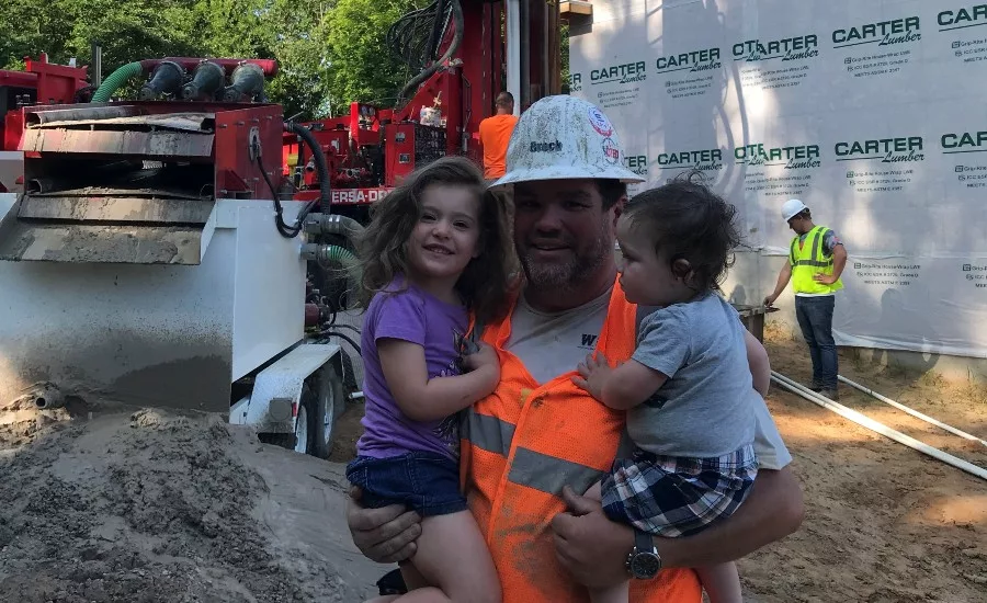 Brock Yordy with kids Brielle and Bo