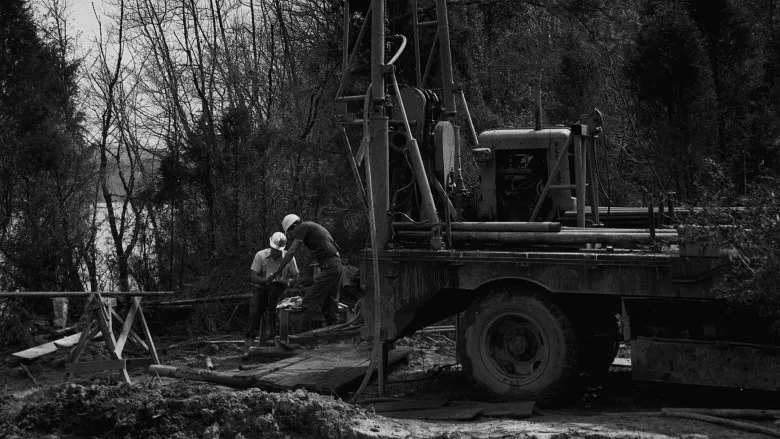 taking rock cores at the Clinch River Breeder Reactor site