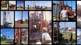 collage of cable tool drilling jobs