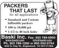 BASKI INC. INFLATABLE PACKERS - PACKERS THAT LAST