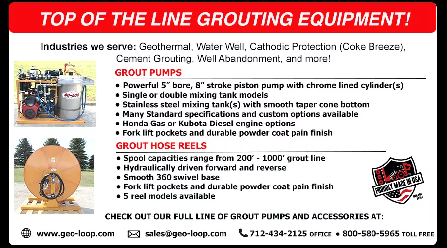 GROUTING EQUIPMENT GROUT PUMPS GROUT HOSE REELS