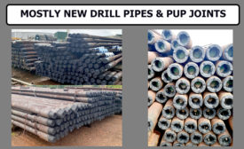 RARE OPPORTUNITY - MOSTLY NEW DRILL PIPES (9M LENGTHS) & PUP JOINTS