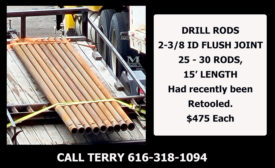 DRILL RODS 2-3/8 ID FLUSH JOINT