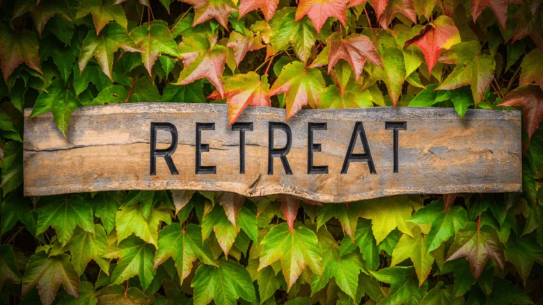 retreat sign