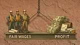 workers balancing with wages