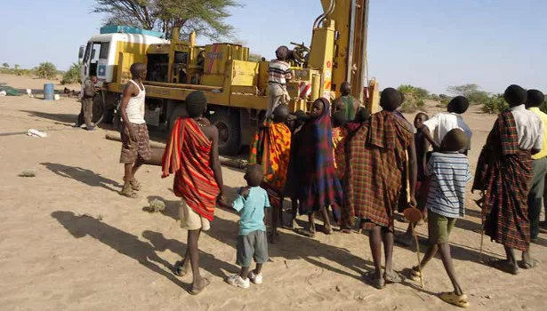 At the drilling site